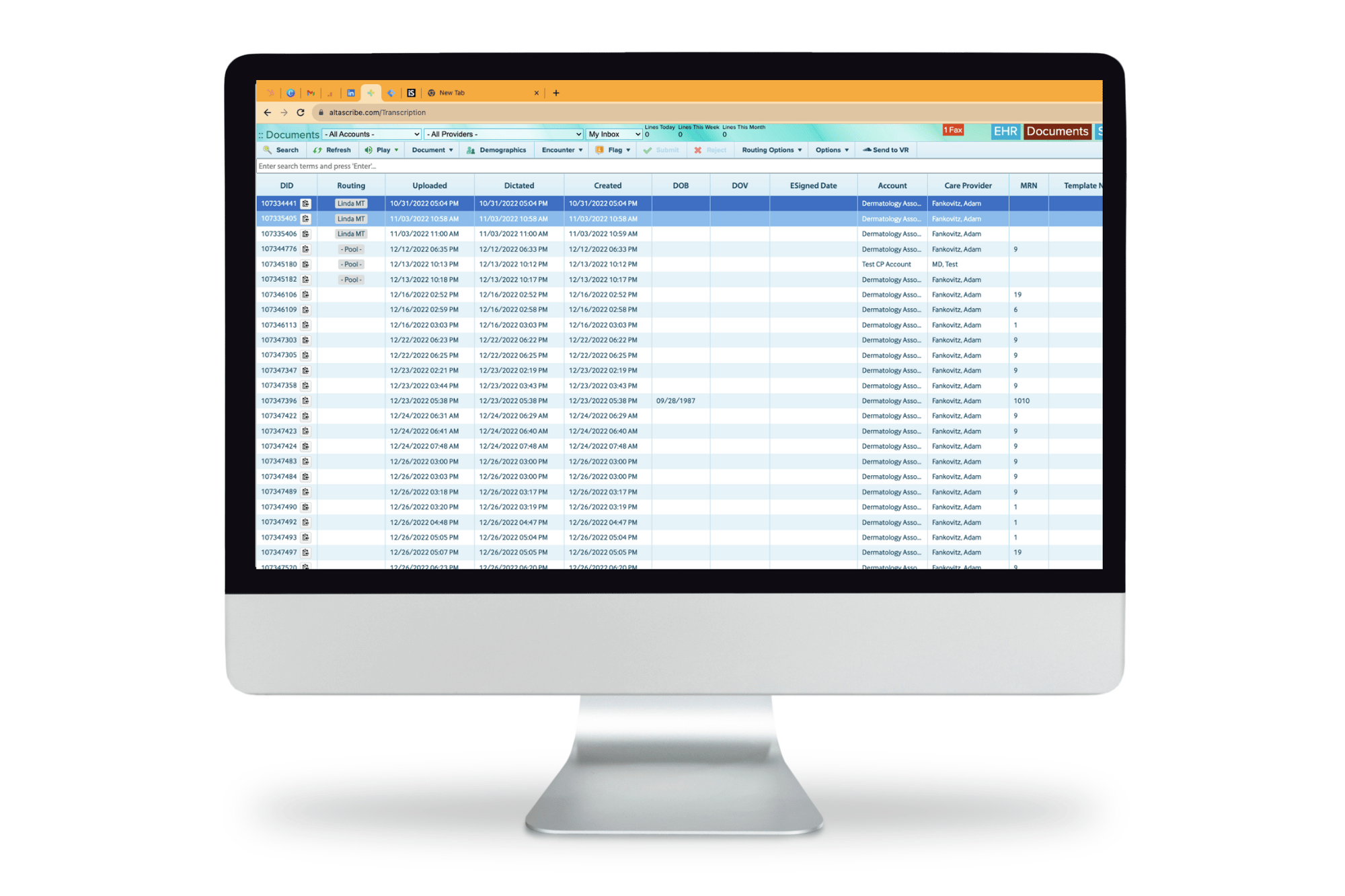 AltaScribe provides an easy to use interface for doctors to review clinical notes